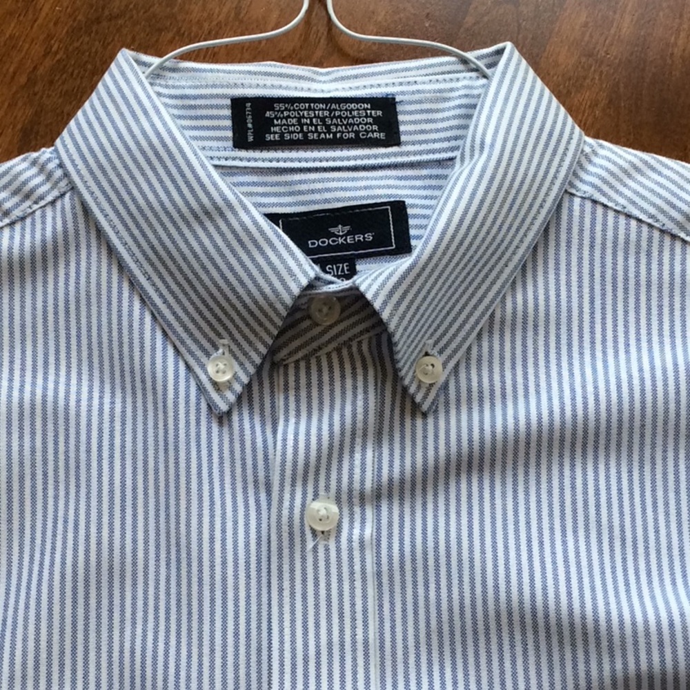 Like New Dockers Boys Stripe button-down shirt - Picture 4 of 4
